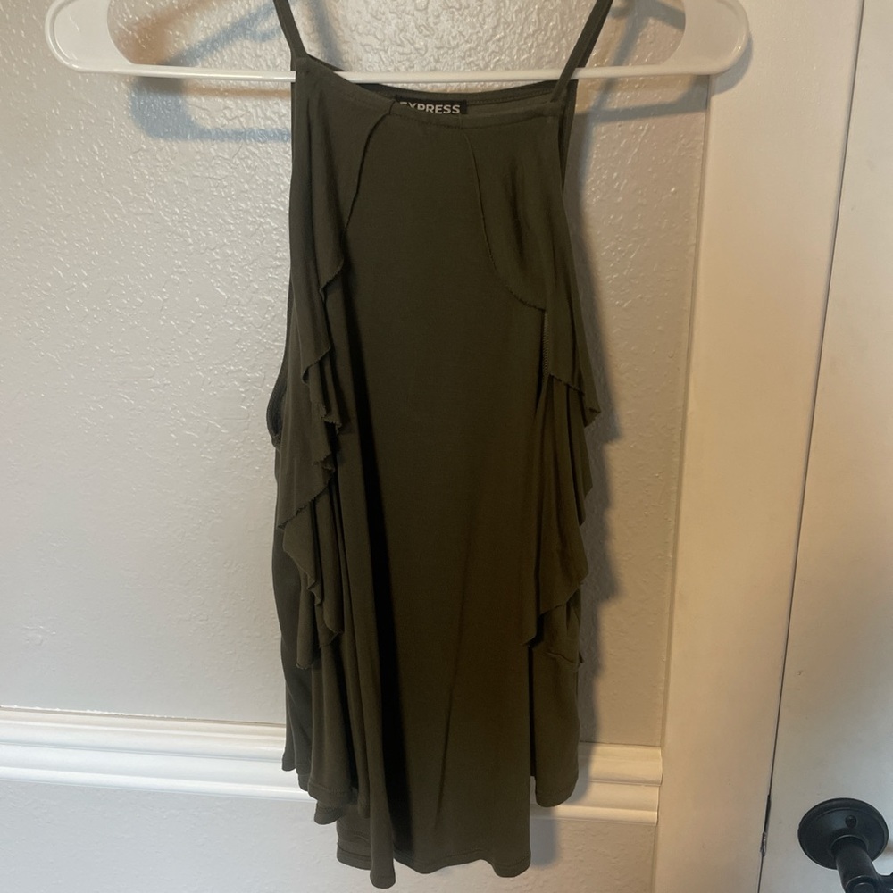 Express Olive Green Top